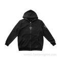 Patched Oversized Full Zip Up Hoodies